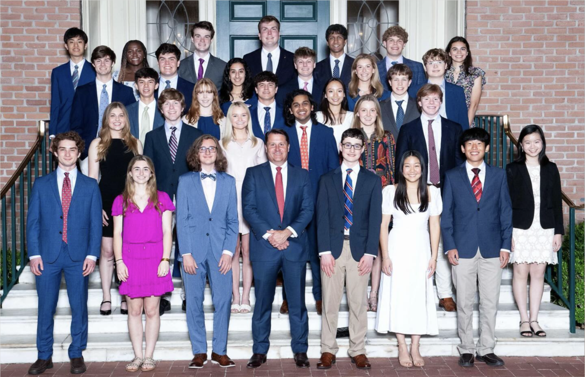 The newly initiated students attended a celebratory dinner to recognize their accomplishments.